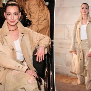 Anne Hathaway’s Glowing Appearance at the 2025 Ralph Lauren Show: Plastic Surgery or Timeless Beauty?